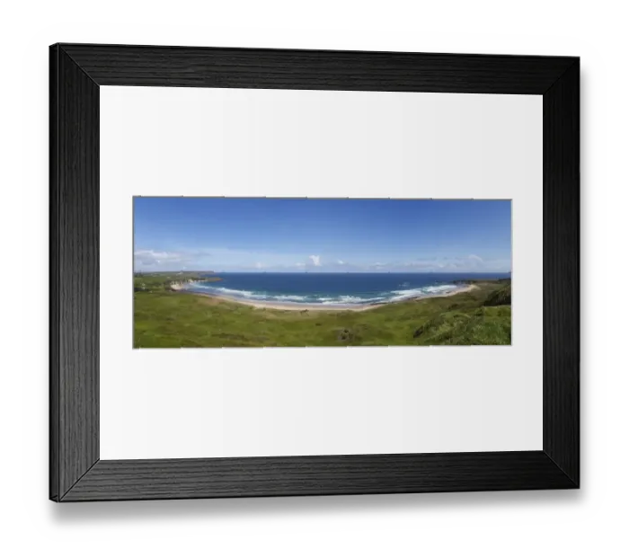 Framed Print : White Park Bay or Whitepark Bay with Portbradden, left, Antrim Coast, County Antrim, Northern Ireland, United Kingdom, Europe Framed Print : White Park Bay or Whitepark Bay with Portbradden, left, Antrim Coast, County Antrim, Northern Ireland, United Kingdom, Europe