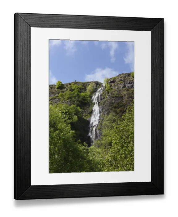 Framed Print : Altnagowna waterfall, also known as the Grey Mares Tail, Glenariff valley, Glens of Antrim, County Antrim, Northern Ireland, Ireland, Great Britain, Europe Framed Print : Altnagowna waterfall, also known as the Grey Mares Tail, Glenariff valley, Glens of Antrim, County Antrim, Northern Ireland, Ireland, Great Britain, Europe