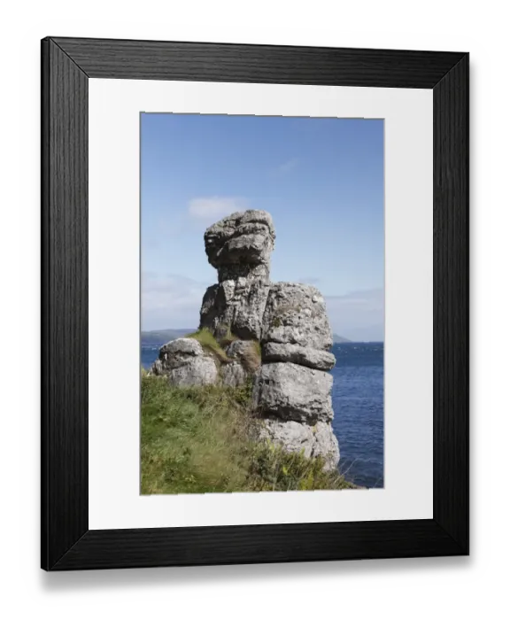 Framed Print : White Lady rock formation, Garron Point, County Antrim, Northern Ireland, Ireland, Great Britain, Europe Framed Print : White Lady rock formation, Garron Point, County Antrim, Northern Ireland, Ireland, Great Britain, Europe