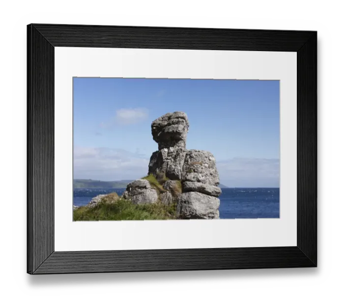 Framed Print : White Lady rock formation, Garron Point, County Antrim, Northern Ireland, Ireland, Great Britain, Europe Framed Print : White Lady rock formation, Garron Point, County Antrim, Northern Ireland, Ireland, Great Britain, Europe