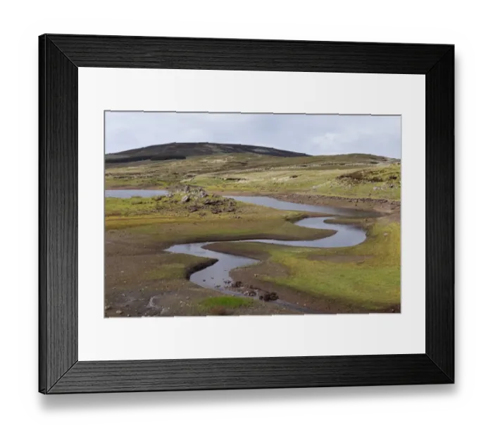 Framed Print : Loughareema vanishing lake near Cushendun, County Antrim, Northern Ireland, United Kingdom, Europe