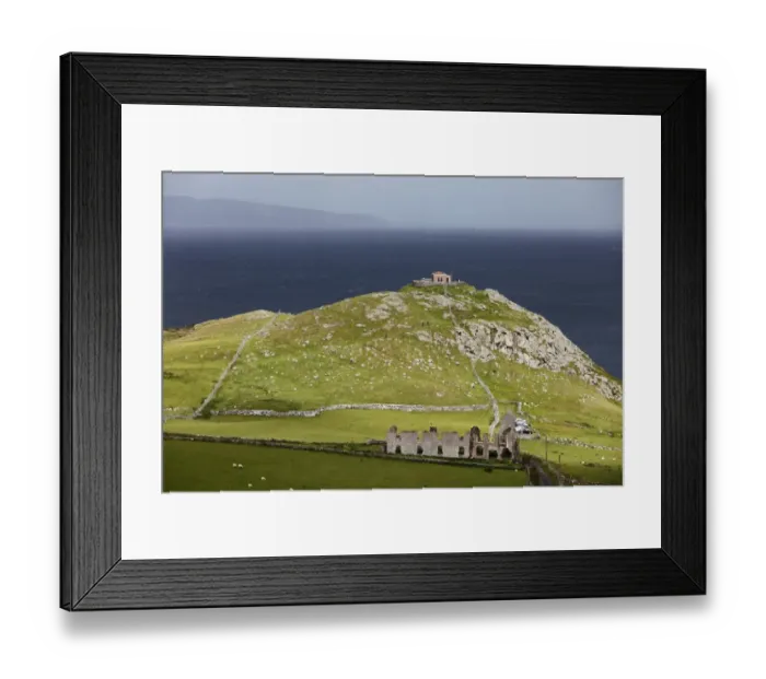 Framed Print : Torr Head with Scottish coast at back, County Antrim, Northern Ireland, United Kingdom, Europe, PublicGround