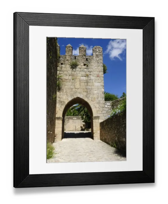 Framed Print : City wall and gate in the historic city of Trujillo, Extremadura, Spain, Europe Framed Print : City wall and gate in the historic city of Trujillo, Extremadura, Spain, Europe