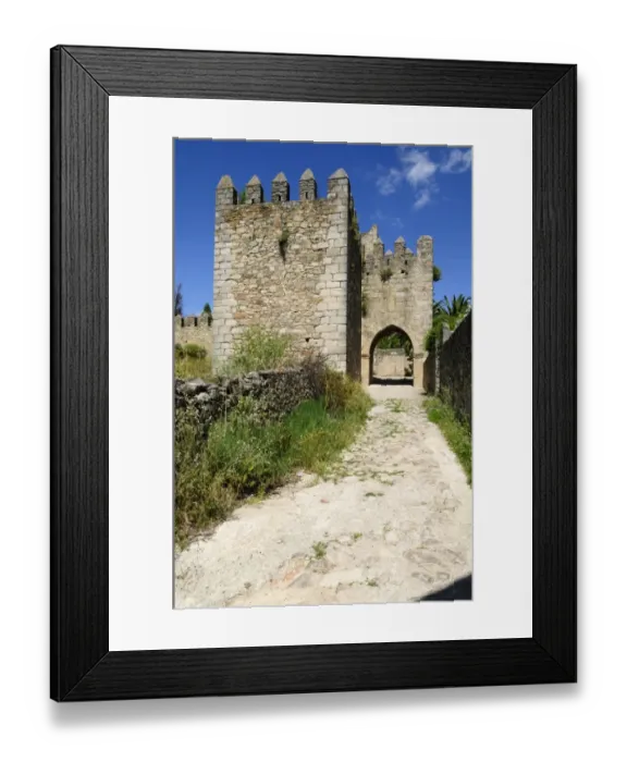 Framed Print : City wall and gate in the historic city of Trujillo, Extremadura, Spain, Europe Framed Print : City wall and gate in the historic city of Trujillo, Extremadura, Spain, Europe