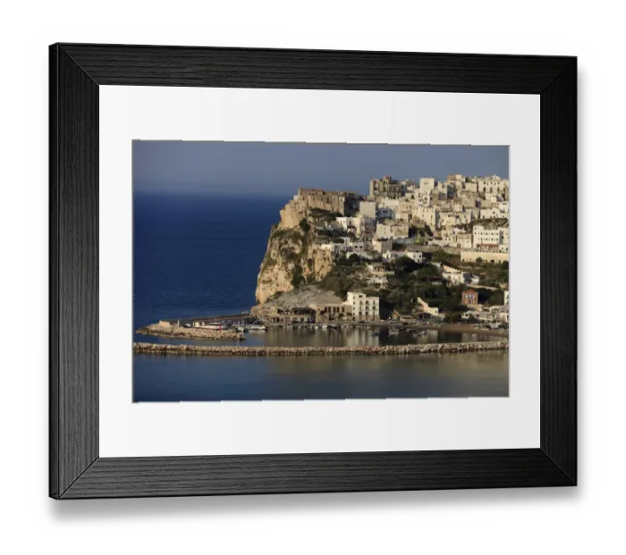 Framed Print : Old town of Peschici, Peschici, Peschici, Apulia, Italy Framed Print : Old town of Peschici, Peschici, Peschici, Apulia, Italy