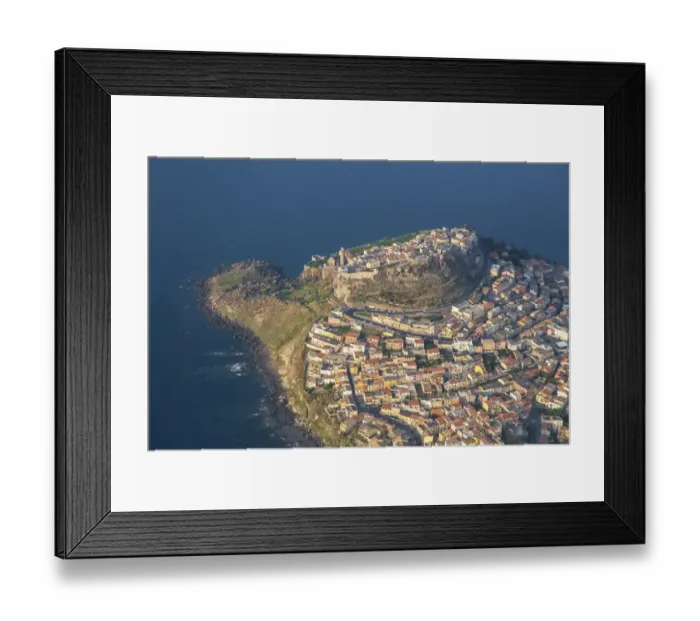 Framed Print : Aerial view of Castelsardo, Sardinia, Italy Framed Print : Aerial view of Castelsardo, Sardinia, Italy