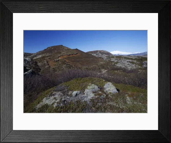 Framed Print : Budaklettur and Snefell mountains, Budir, Snaefellsness National Park, Iceland, Europe Framed Print : Budaklettur and Snefell mountains, Budir, Snaefellsness National Park, Iceland, Europe