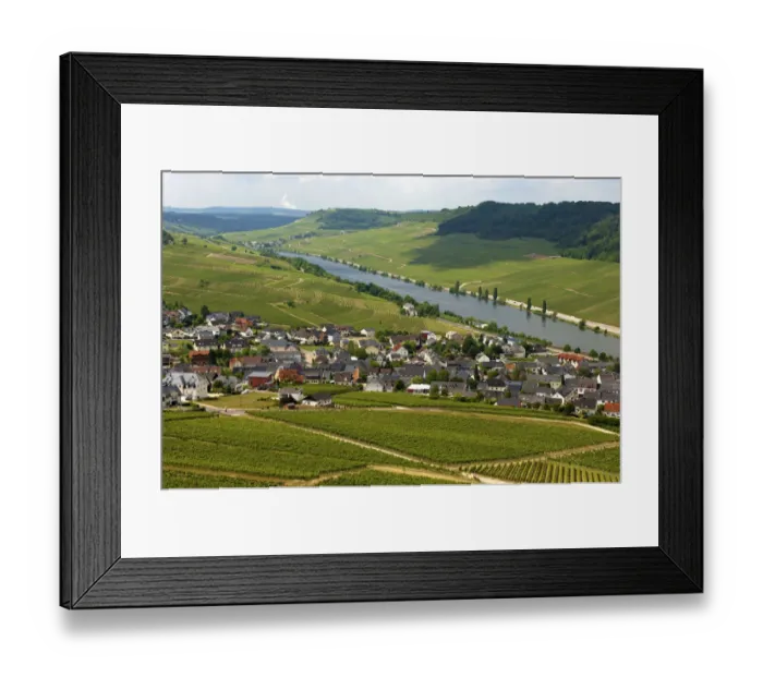 Framed Print : The wine-growing town of Nittel on the Upper Moselle river, Moselle valley, Rhineland-Palatinate, Germany, Europe Framed Print : The wine-growing town of Nittel on the Upper Moselle river, Moselle valley, Rhineland-Palatinate, Germany, Europe