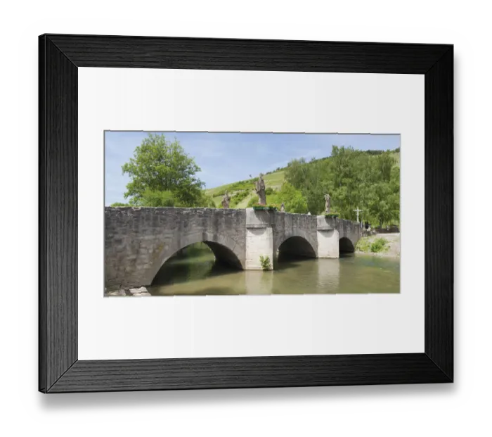 Framed Print : Grunbachbrucke bridge over the Grunbach river, Gerlachsheim, Baden-Wurttemberg, Germany Framed Print : Grunbachbrucke bridge over the Grunbach river, Gerlachsheim, Baden-Wurttemberg, Germany