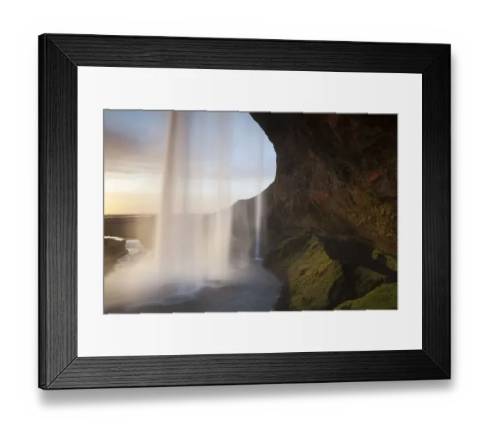 Framed Print : Seljalandsfoss waterfall, Porsmoerk, South Iceland, Iceland, Europe