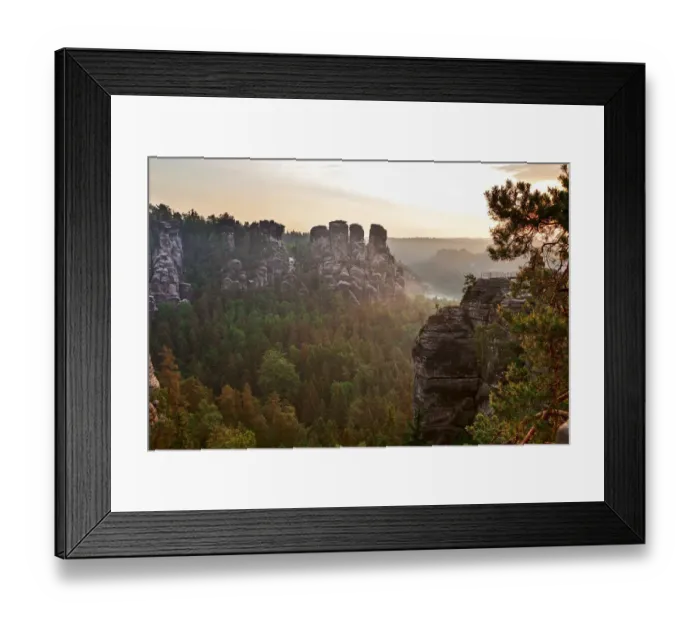Framed Print : View from the Bastei rock formation, Saxon Switzerland National Park, Saxon Switzerland region, Saxony, Germany Framed Print : View from the Bastei rock formation, Saxon Switzerland National Park, Saxon Switzerland region, Saxony, Germany