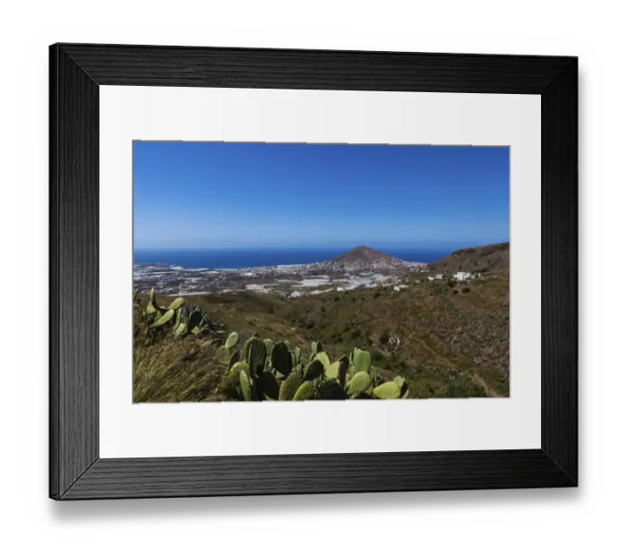 Framed Print : View of the village of Galdar de Sardina and Mount Pico de Galdar, Galdar, Gran Canaria, Canary Islands, Spain, Europe, PublicGround Framed Print : View of the village of Galdar de Sardina and Mount Pico de Galdar, Galdar, Gran Canaria, Canary Islands, Spain, Europe, PublicGround