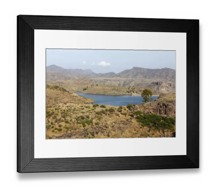 Framed Print : Lake El Juncal, a small reservoir in the Pinar de Pajonales National Park, Roque Bentaiga, Gran Canaria, Canary Islands, Spain, Europe, PublicGround Framed Print : Lake El Juncal, a small reservoir in the Pinar de Pajonales National Park, Roque Bentaiga, Gran Canaria, Canary Islands, Spain, Europe, PublicGround