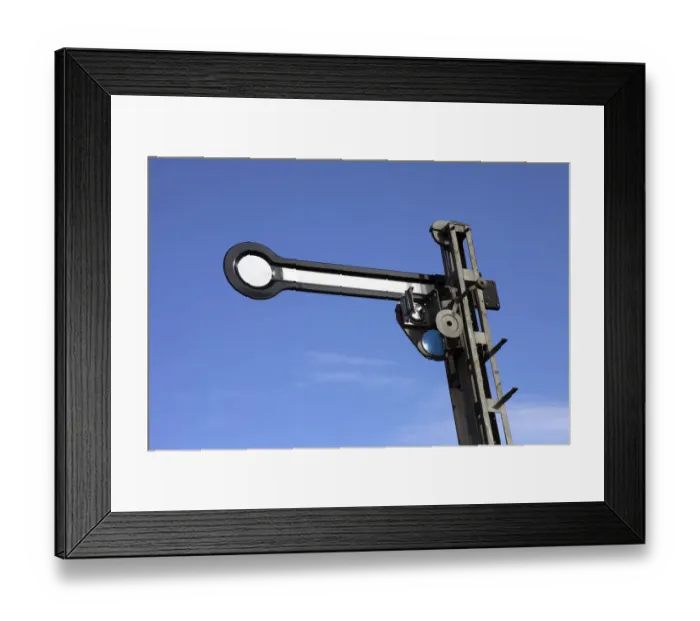 Framed Print : A railway signal of Deutsche Bundesbahn, the German Federal Railway Framed Print : A railway signal of Deutsche Bundesbahn, the German Federal Railway