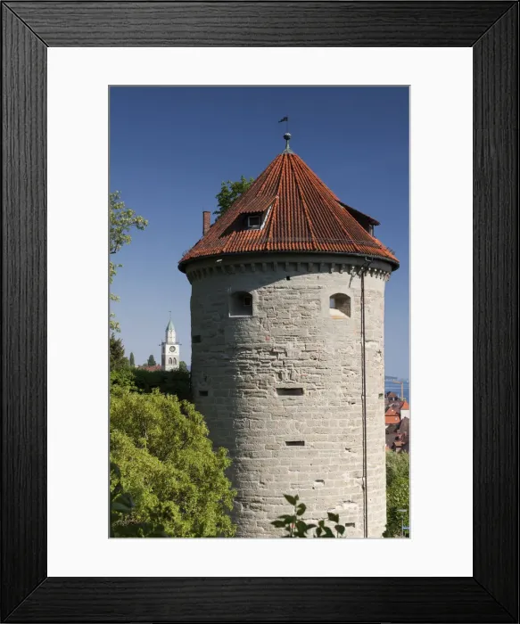 Framed Print : The Gallerturm tower with the bell tower of St. Nikolaus-Muenster cathedral in the back, Ueberlingen, Bodenseekreis county, Baden-Wuerttemberg, Germany, Europe Framed Print : The Gallerturm tower with the bell tower of St. Nikolaus-Muenster cathedral in the back, Ueberlingen, Bodenseekreis county, Baden-Wuerttemberg, Germany, Europe
