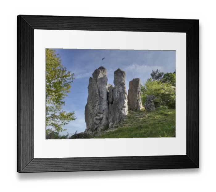 Framed Print : Drei Zinnen rocks near Grossenohe, municipality of Hiltpoltstein, Little Switzerland, Upper Franconia, Franconia, Bavaria, Germany, Europe Framed Print : Drei Zinnen rocks near Grossenohe, municipality of Hiltpoltstein, Little Switzerland, Upper Franconia, Franconia, Bavaria, Germany, Europe