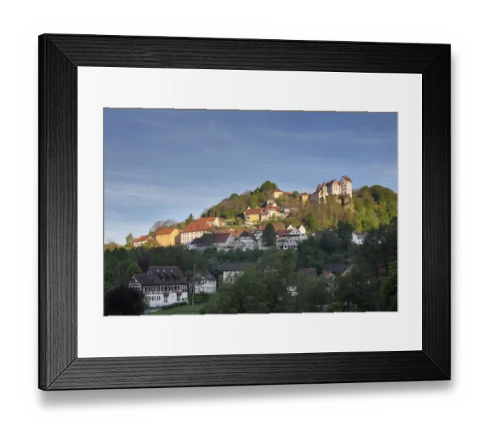 Framed Print : Egloffstein and Egloffstein Castle, Trubachtal valley, Little Switzerland, Upper Franconia, Franconia, Bavaria, Germany, Europe, PublicGround Framed Print : Egloffstein and Egloffstein Castle, Trubachtal valley, Little Switzerland, Upper Franconia, Franconia, Bavaria, Germany, Europe, PublicGround