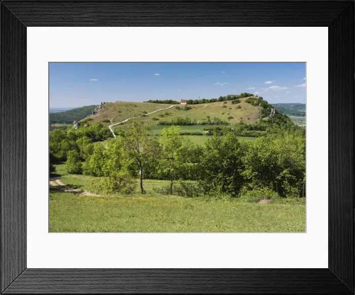 Framed Print : Ehrenburg plateau, outlier, nature reserve, Franconian Switzerland - Veldenstein Forest Nature Park, Wiesenthau, Bavaria, Germany Framed Print : Ehrenburg plateau, outlier, nature reserve, Franconian Switzerland - Veldenstein Forest Nature Park, Wiesenthau, Bavaria, Germany
