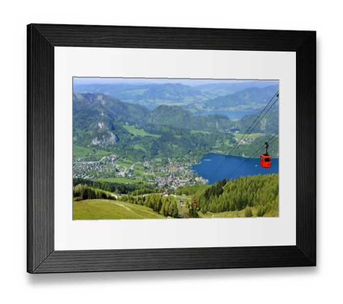 Framed Print : View from Zwoelferhorn Mountain over St. Gilgen, Lake Wolfgang and Lake Mond, Salzkammergut, Salzburg, Austria, Europe, PublicGround Framed Print : View from Zwoelferhorn Mountain over St. Gilgen, Lake Wolfgang and Lake Mond, Salzkammergut, Salzburg, Austria, Europe, PublicGround