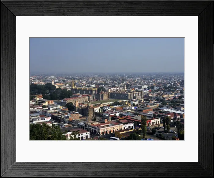 Framed Print : View towards the Monastery of San Gabriel and the historic town centre of San Pedro Cholula, Puebla, Mexico, Latin America, North America Framed Print : View towards the Monastery of San Gabriel and the historic town centre of San Pedro Cholula, Puebla, Mexico, Latin America, North America
