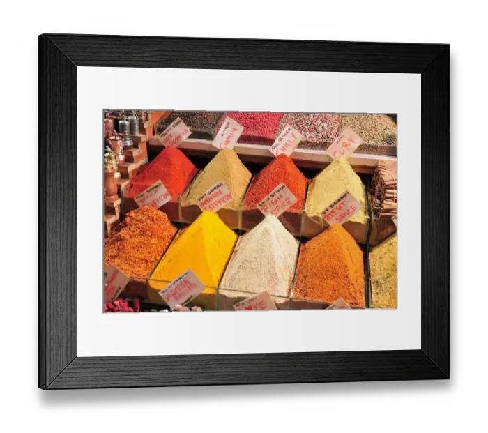 Framed Print : Spices, display in a store in the Spice Bazaar, Istanbul, Turkey, Europe Framed Print : Spices, display in a store in the Spice Bazaar, Istanbul, Turkey, Europe