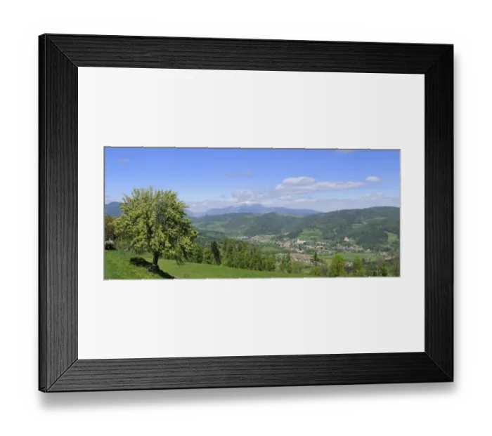 Framed Print : View of Kirchberg, St. Corona, Lower Austria, Austria, Europe Framed Print : View of Kirchberg, St. Corona, Lower Austria, Austria, Europe