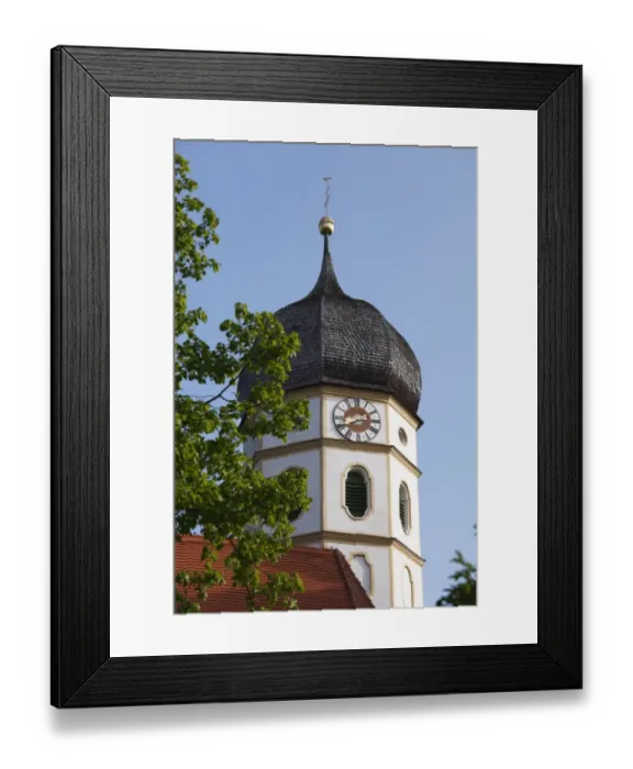 Framed Print : Church of St. Johannes der Taeufer or John the Baptist, Holzhausen am Starnberger See, Muensing community, Upper Bavaria, Bavaria, Germany, Europe Framed Print : Church of St. Johannes der Taeufer or John the Baptist, Holzhausen am Starnberger See, Muensing community, Upper Bavaria, Bavaria, Germany, Europe