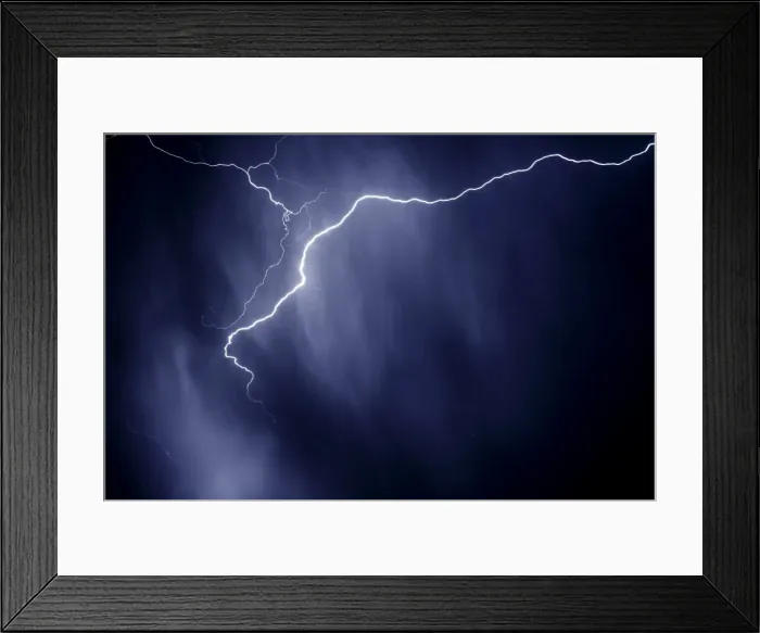 Framed Print : Lightning, thunderstorm, Germany Framed Print : Lightning, thunderstorm, Germany