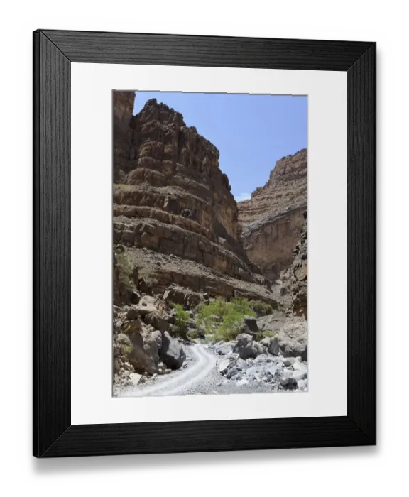 Framed Print : Jebel Shams Canyon, Hadjar-Gebirge, Hadschar-Gebirge, Tiwi, Oman Framed Print : Jebel Shams Canyon, Hadjar-Gebirge, Hadschar-Gebirge, Tiwi, Oman