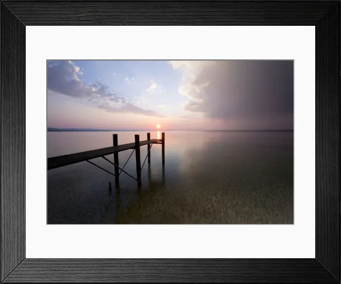 Framed Print : Jetty with evening light and stormy atmosphere overlooking Lake Constance near Bregenz, Rohrspitz, Austria, Europe Framed Print : Jetty with evening light and stormy atmosphere overlooking Lake Constance near Bregenz, Rohrspitz, Austria, Europe