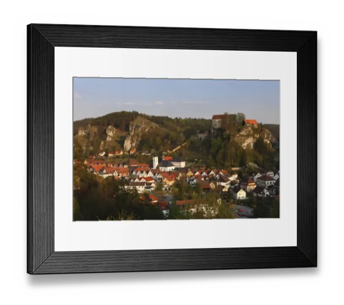 Framed Print : Pottenstein, Little Switzerland, Upper Franconia, Franconia, Bavaria, Germany, Europe Framed Print : Pottenstein, Little Switzerland, Upper Franconia, Franconia, Bavaria, Germany, Europe