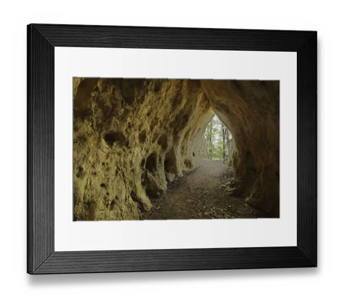 Framed Print : Klauskirche cave, Betzenstein, Little Switzerland, Upper Franconia, Franconia, Bavaria, Germany, Europe