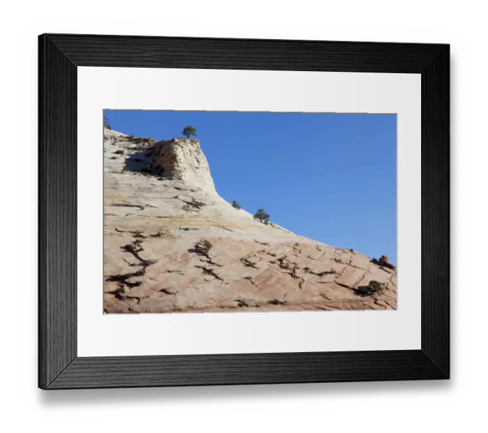 Framed Print : Sandstone rock, Zion Plateau, Zion National Park, Utah, USA, America