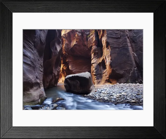 Framed Print : The Narrows, narrow point of the Virgin River, Zion National Park, Utah, USA, America Framed Print : The Narrows, narrow point of the Virgin River, Zion National Park, Utah, USA, America