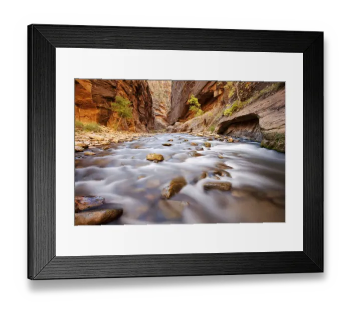 Framed Print : The Narrows, constriction of the Virgin River, Zion National Park, Utah, USA Framed Print : The Narrows, constriction of the Virgin River, Zion National Park, Utah, USA