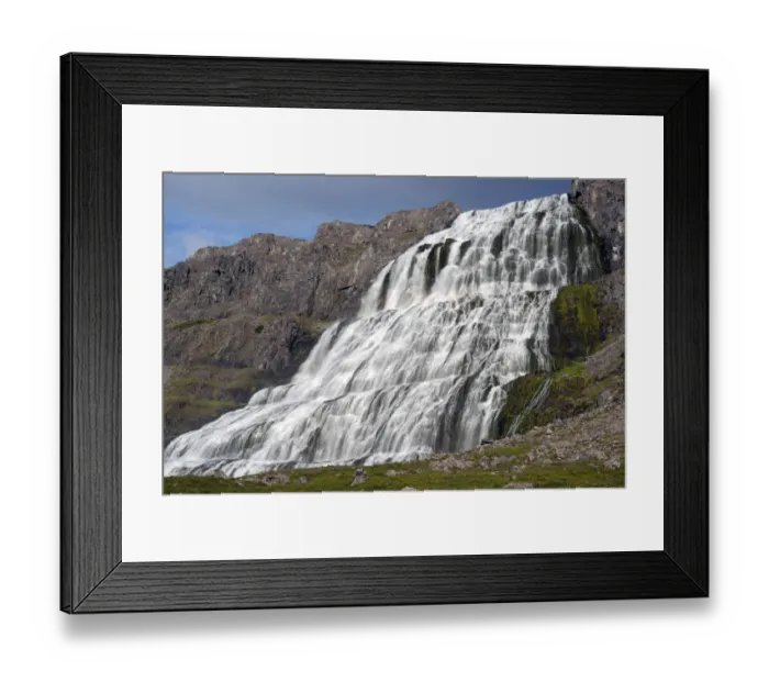 Framed Print : Dynjandifoss or Fjallfoss Waterfall, Westfjords, Iceland, Europe Framed Print : Dynjandifoss or Fjallfoss Waterfall, Westfjords, Iceland, Europe