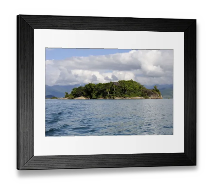 Framed Print : Tropical island in the Bay of Paraty or Parati, State of Rio de Janeiro, Brazil, South America Framed Print : Tropical island in the Bay of Paraty or Parati, State of Rio de Janeiro, Brazil, South America