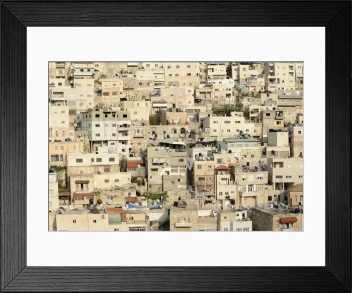 Framed Print : Silwan, Palestinian suburb outside the Old City on the other side of the Kidron Valley, Jerusalem, Israel, Middle East Framed Print : Silwan, Palestinian suburb outside the Old City on the other side of the Kidron Valley, Jerusalem, Israel, Middle East