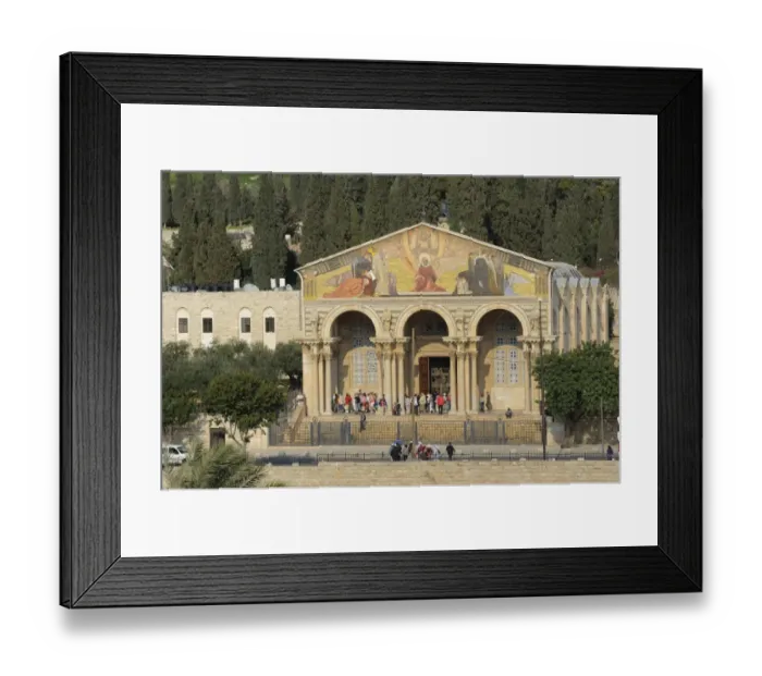Framed Print : Basilica of Agony, Agoniae Domini Basilica, Church of All Nations, at the foot of the Mount of Olives, Jerusalem, Israel, Middle East, Asia Framed Print : Basilica of Agony, Agoniae Domini Basilica, Church of All Nations, at the foot of the Mount of Olives, Jerusalem, Israel, Middle East, Asia