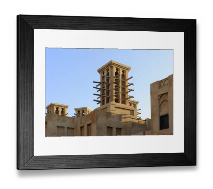 Framed Print : Wind towers, Souk Madinat, Jumeirah, Dubai, United Arab Emirates, Middle East Framed Print : Wind towers, Souk Madinat, Jumeirah, Dubai, United Arab Emirates, Middle East