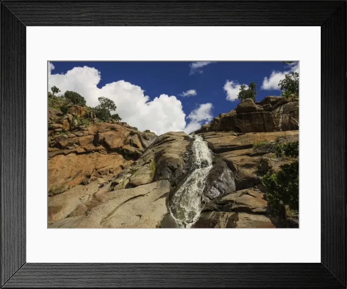 Framed Print : Waterfall in the Erongo Mountains, Namibia, Africa Framed Print : Waterfall in the Erongo Mountains, Namibia, Africa