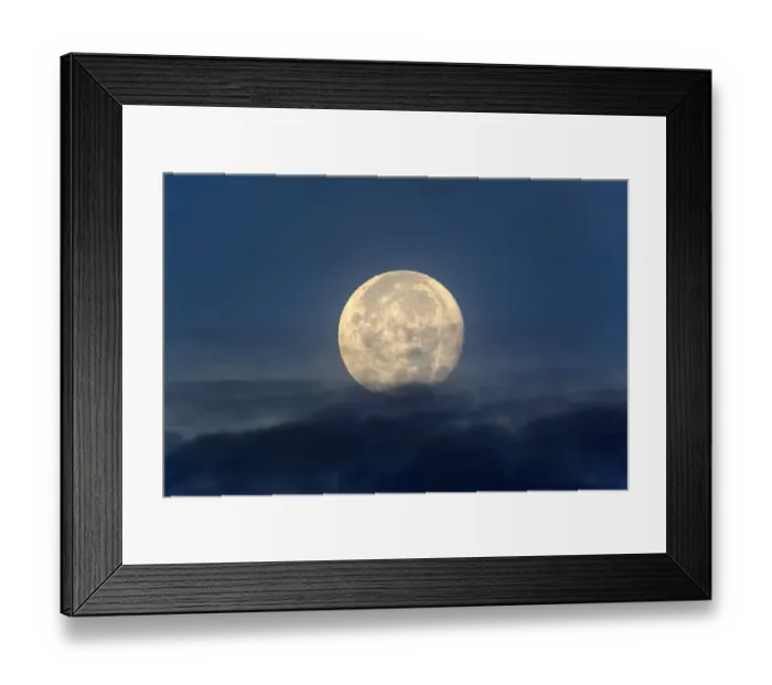 Framed Print : Full Moon, Kota Kinabalu, Malaysia
