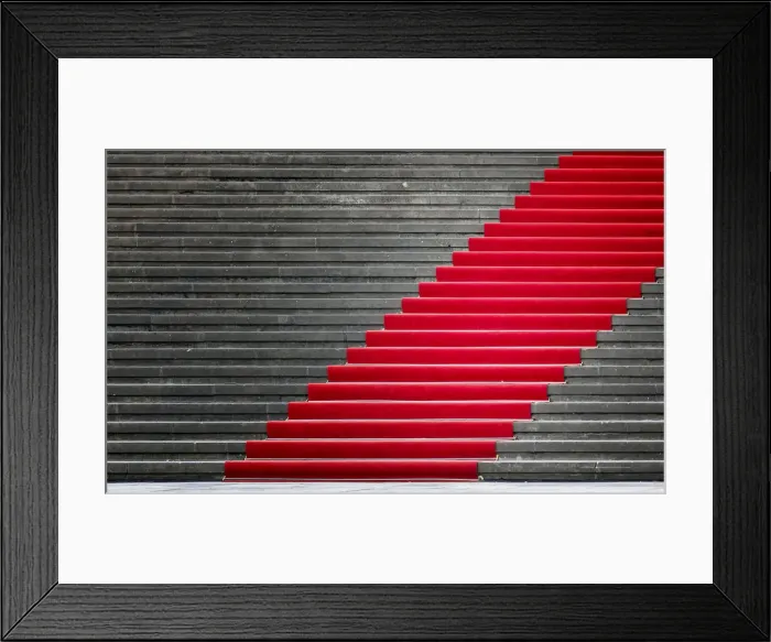 Framed Print : Red carpet on grey stone steps, Berlin, Germany, Europe Framed Print : Red carpet on grey stone steps, Berlin, Germany, Europe
