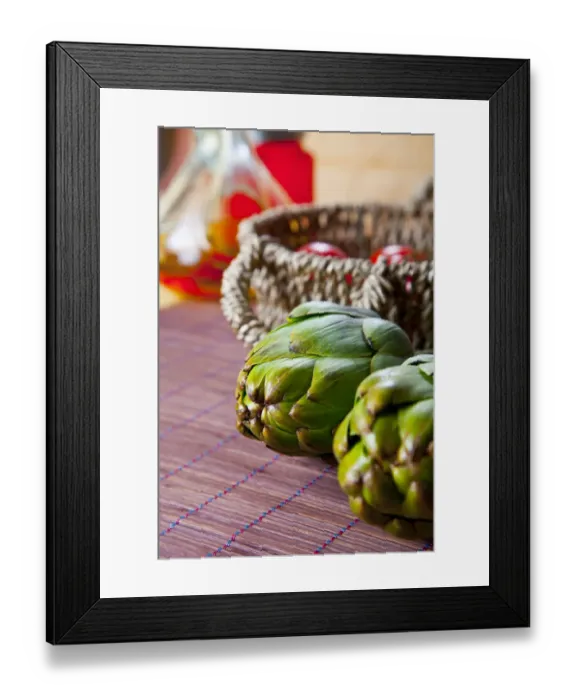Framed Print : Organic artichokes Framed Print : Organic artichokes