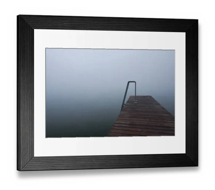 Framed Print : Jetty in the autumn mist, Lake Mindelsee, Baden-Wuerttemberg, Germany, Europe Framed Print : Jetty in the autumn mist, Lake Mindelsee, Baden-Wuerttemberg, Germany, Europe