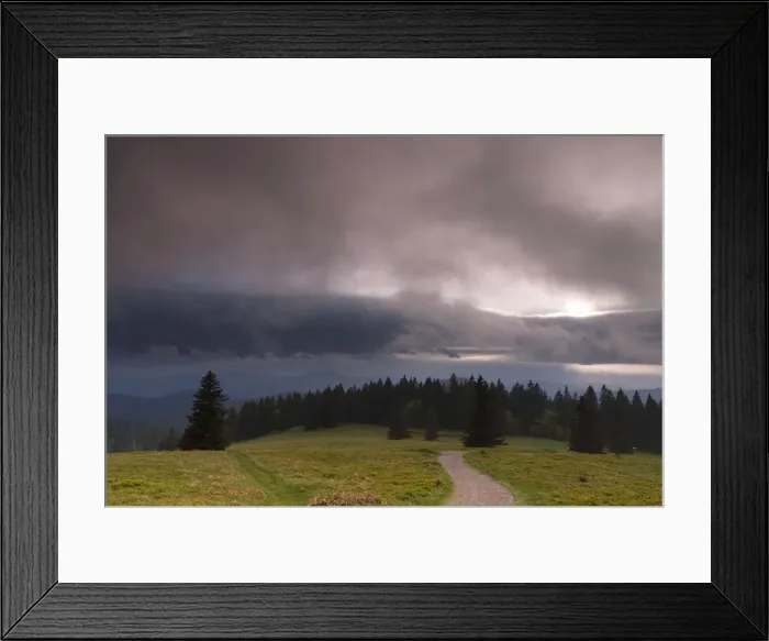 Framed Print : Dramatic clouds seen from Herzogenhorn mountain near Feldberg mountain, southern Black Forest, Baden-Wuerttemberg, Germany, Europe Framed Print : Dramatic clouds seen from Herzogenhorn mountain near Feldberg mountain, southern Black Forest, Baden-Wuerttemberg, Germany, Europe