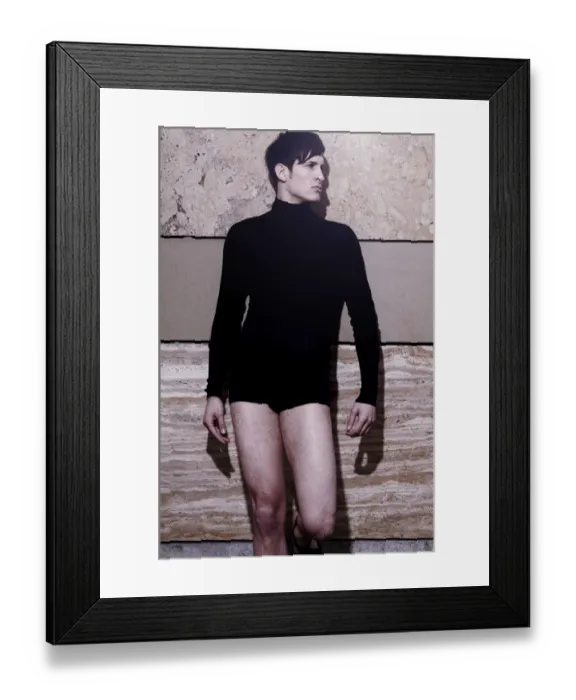 Framed Print : Young man wearing Ibiza-style clothes, fashion shoot Framed Print : Young man wearing Ibiza-style clothes, fashion shoot