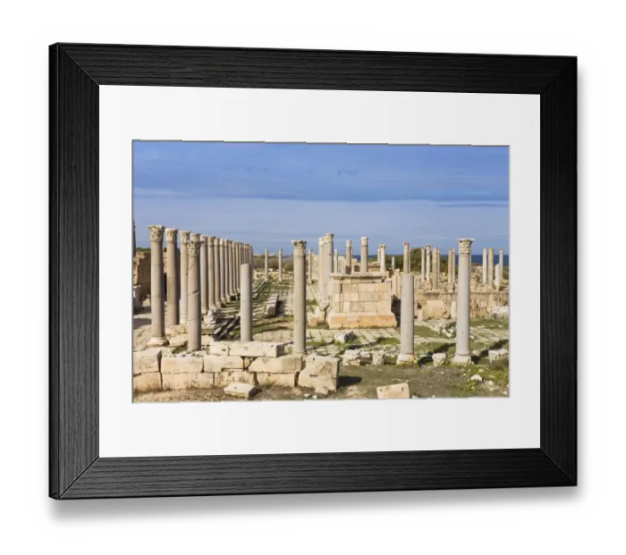 Framed Print : Augustus Temple, Leptis Magna, Libya, Africa Framed Print : Augustus Temple, Leptis Magna, Libya, Africa