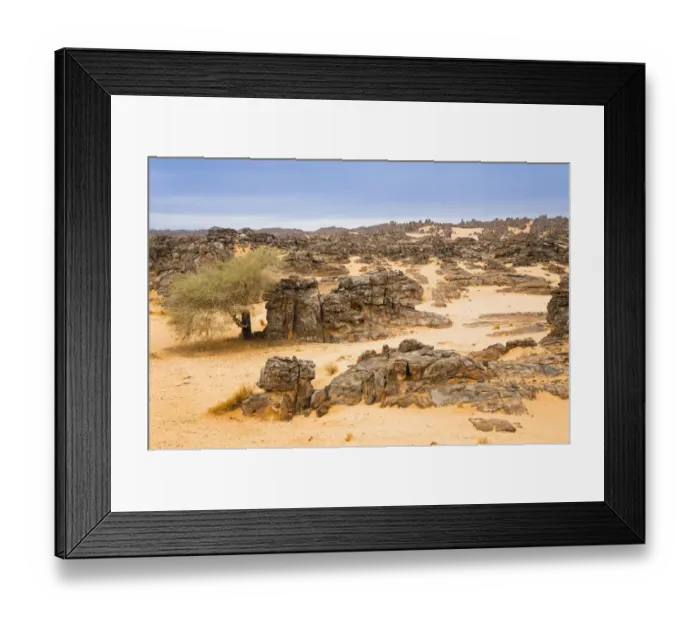 Framed Print : Stone desert, Tassili Maridet, Libyan Desert, Libya, Sahara, North Africa, Africa Framed Print : Stone desert, Tassili Maridet, Libyan Desert, Libya, Sahara, North Africa, Africa