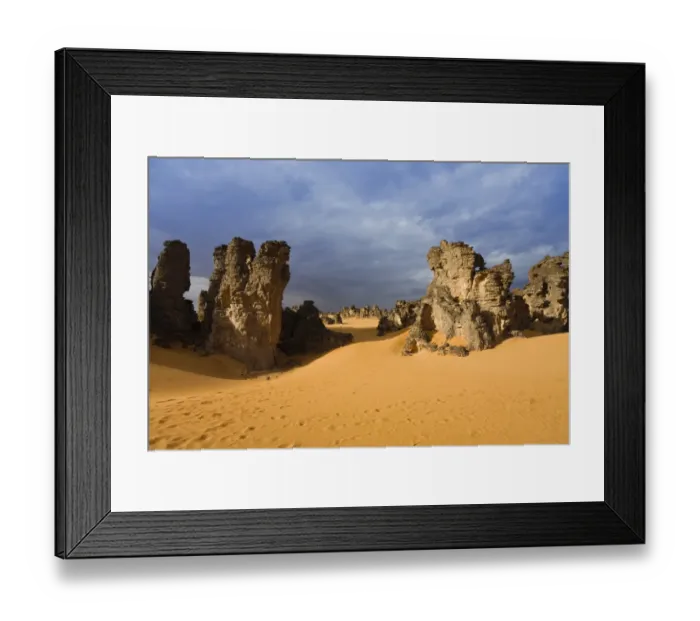Framed Print : Stone desert, Tassili Maridet, Libyan Desert, Libya, Sahara, North Africa, Africa Framed Print : Stone desert, Tassili Maridet, Libyan Desert, Libya, Sahara, North Africa, Africa
